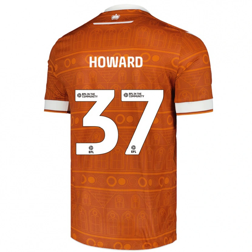 Danxen Kinder Luke Howard #37 Orange Weiß Auswärtstrikot Trikot 2025/26 T-Shirt Schweiz