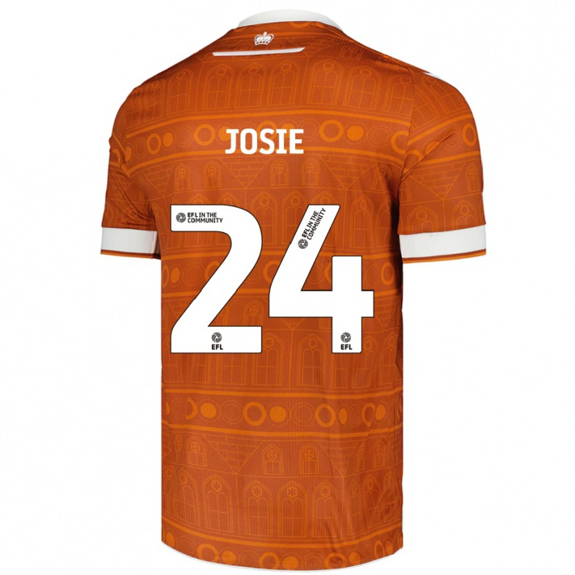 Danxen Kinder Josie Longhurst #24 Orange Weiß Auswärtstrikot Trikot 2025/26 T-Shirt Schweiz