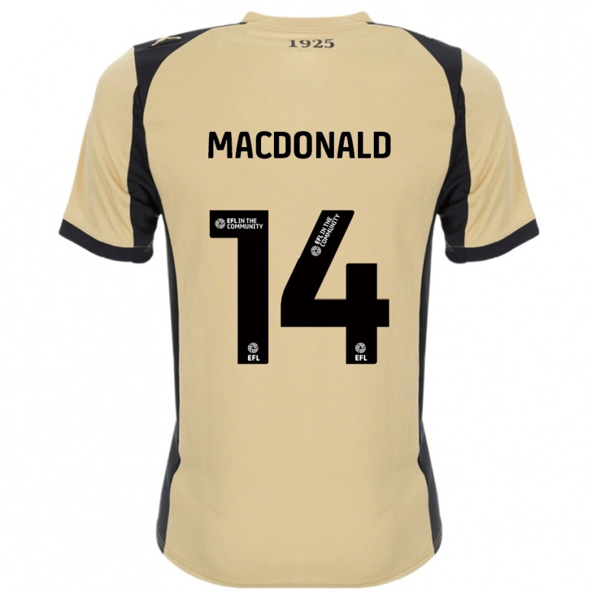 Danxen Kinder Alex Macdonald #14 Gold Schwarz Auswärtstrikot Trikot 2025/26 T-Shirt Schweiz