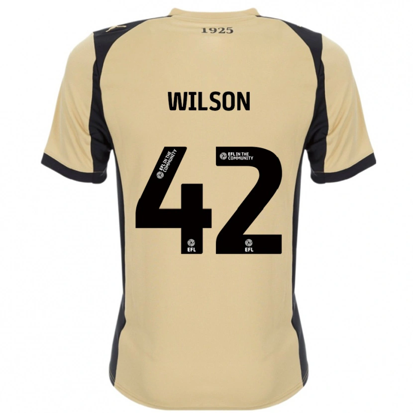 Danxen Kinder Reece Wilson #42 Gold Schwarz Auswärtstrikot Trikot 2025/26 T-Shirt Schweiz