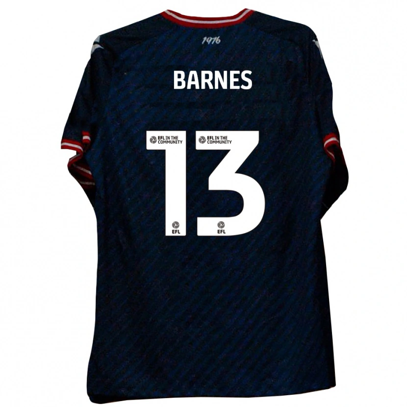 Danxen Kinder Callum Barnes #13 Marine Rot Auswärtstrikot Trikot 2025/26 T-Shirt Schweiz