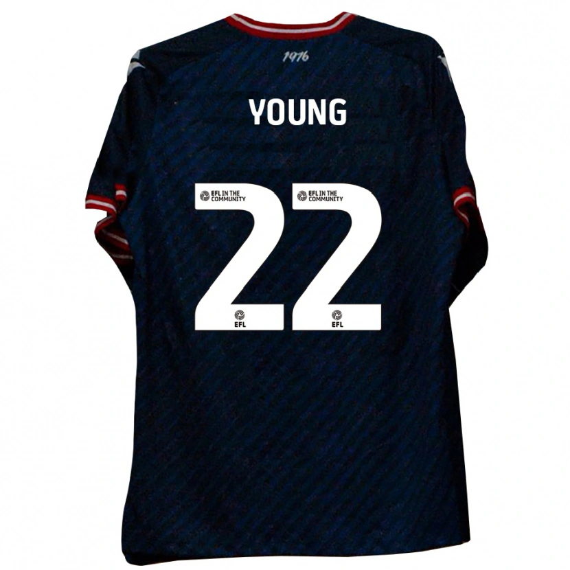 Danxen Kinder Jake Young #22 Marine Rot Auswärtstrikot Trikot 2025/26 T-Shirt Schweiz
