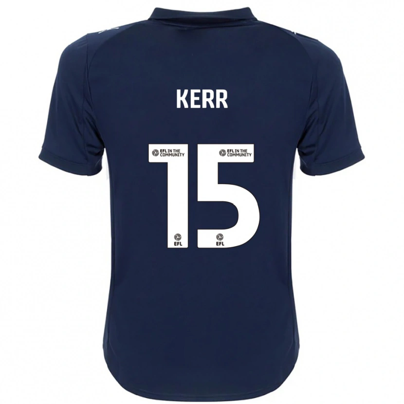 Danxen Kinder Jason Kerr #15 Marine Weiß Auswärtstrikot Trikot 2025/26 T-Shirt Schweiz