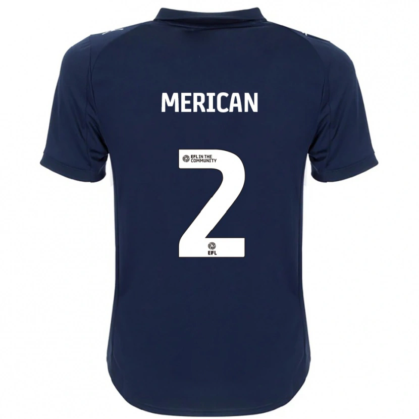 Danxen Kinder Sara Merican #2 Marine Weiß Auswärtstrikot Trikot 2025/26 T-Shirt Schweiz