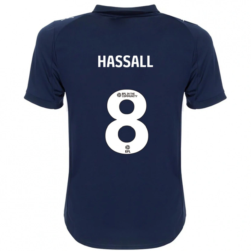 Danxen Kinder Molly Hassall #8 Marine Weiß Auswärtstrikot Trikot 2025/26 T-Shirt Schweiz