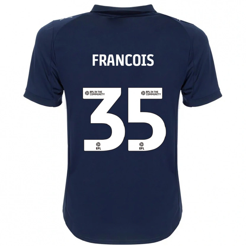 Danxen Kinder Tyrese Francois #35 Marine Weiß Auswärtstrikot Trikot 2025/26 T-Shirt Schweiz