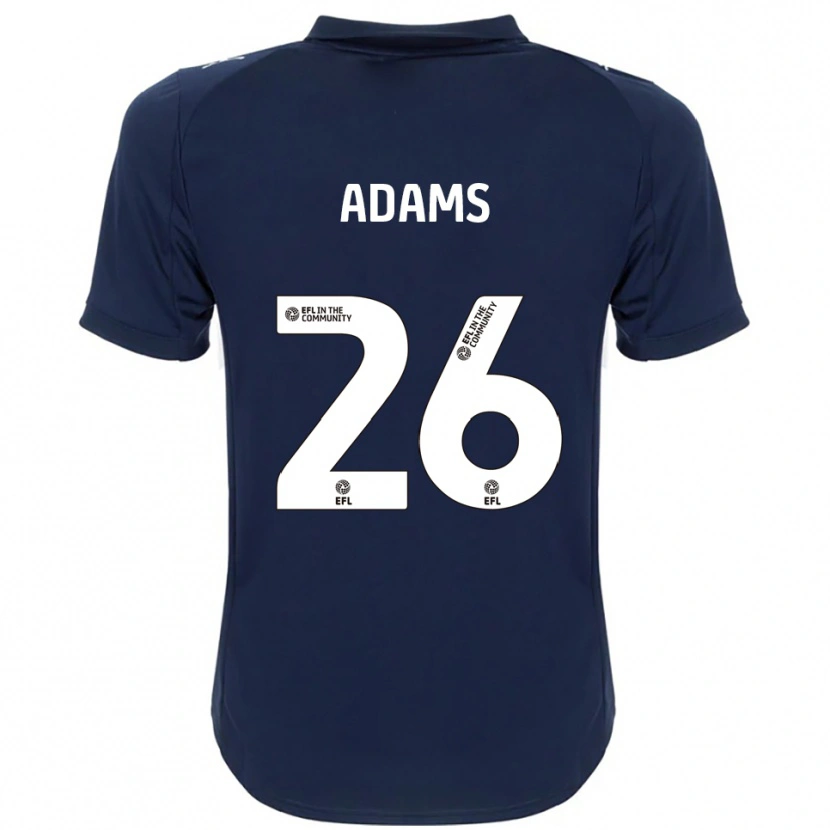 Danxen Kinder Joe Adams #26 Marine Weiß Auswärtstrikot Trikot 2025/26 T-Shirt Schweiz