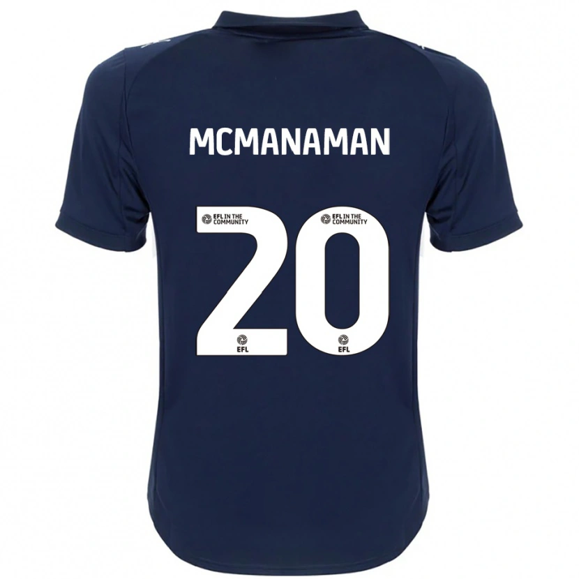 Danxen Kinder Callum Mcmanaman #20 Marine Weiß Auswärtstrikot Trikot 2025/26 T-Shirt Schweiz