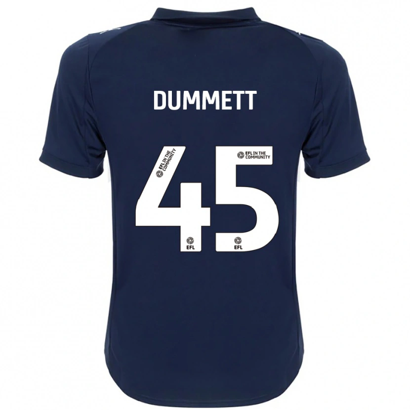 Danxen Kinder Paul Dummett #45 Marine Weiß Auswärtstrikot Trikot 2025/26 T-Shirt Schweiz