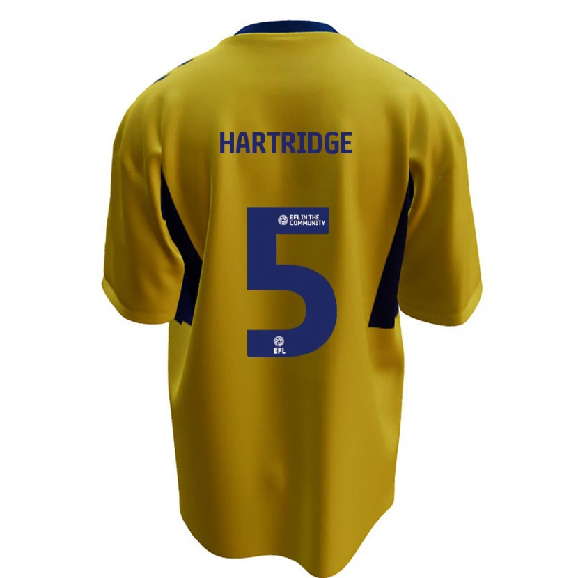 Danxen Kinder Alex Hartridge #5 Gelb Blau Auswärtstrikot Trikot 2025/26 T-Shirt Schweiz