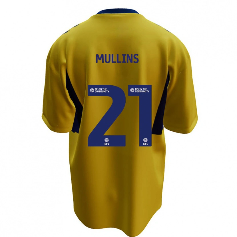 Danxen Kinder Jamie Mullins #21 Gelb Blau Auswärtstrikot Trikot 2025/26 T-Shirt Schweiz