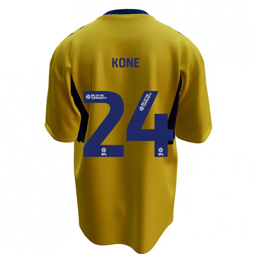 Danxen Kinder Richard Kone #24 Gelb Blau Auswärtstrikot Trikot 2025/26 T-Shirt Schweiz