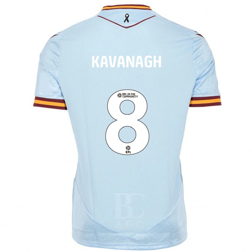 Danxen Kinder Calum Kavanagh #8 Himmelblau Auswärtstrikot Trikot 2025/26 T-Shirt Schweiz