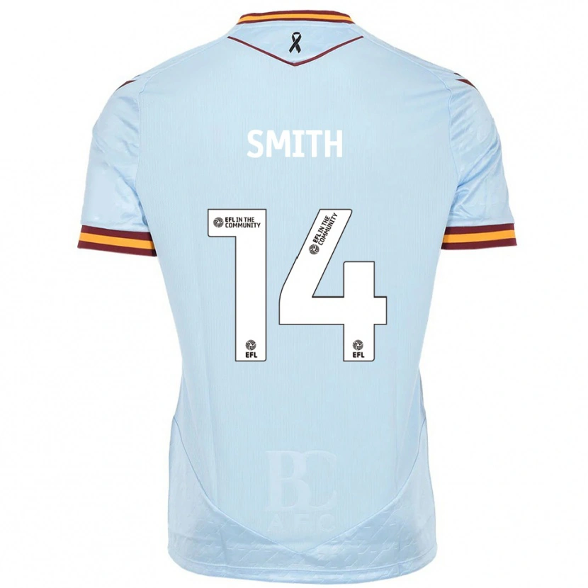 Danxen Kinder Tyler Smith #14 Himmelblau Auswärtstrikot Trikot 2025/26 T-Shirt Schweiz