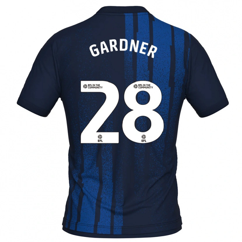 Danxen Kinder Joe Gardner #28 Marine Weiß Auswärtstrikot Trikot 2025/26 T-Shirt Schweiz