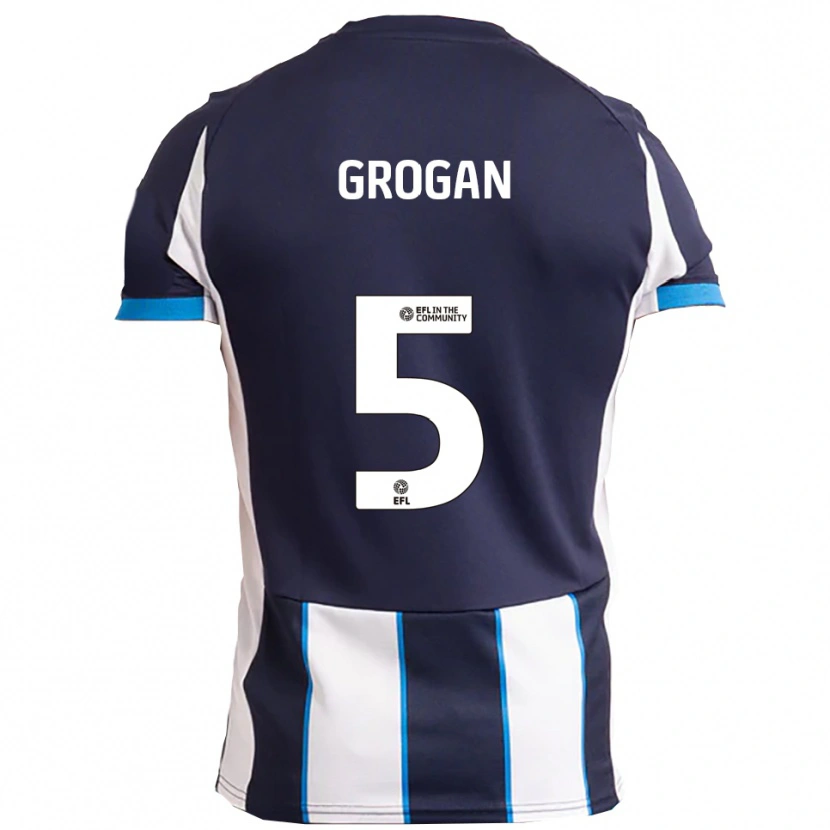 Danxen Kinder Christy Grogan #5 Weiß Marine Auswärtstrikot Trikot 2025/26 T-Shirt Schweiz