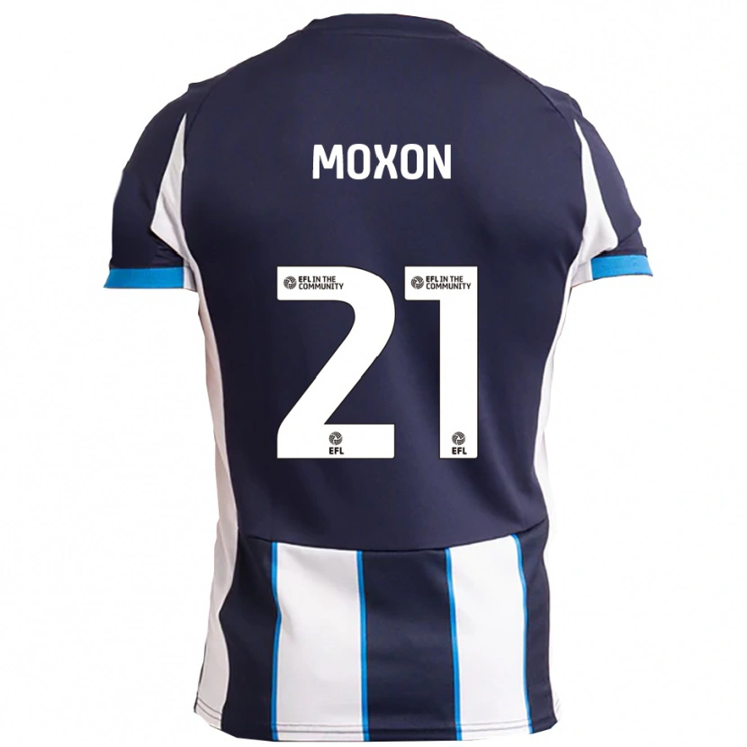 Danxen Kinder Owen Moxon #21 Weiß Marine Auswärtstrikot Trikot 2025/26 T-Shirt Schweiz