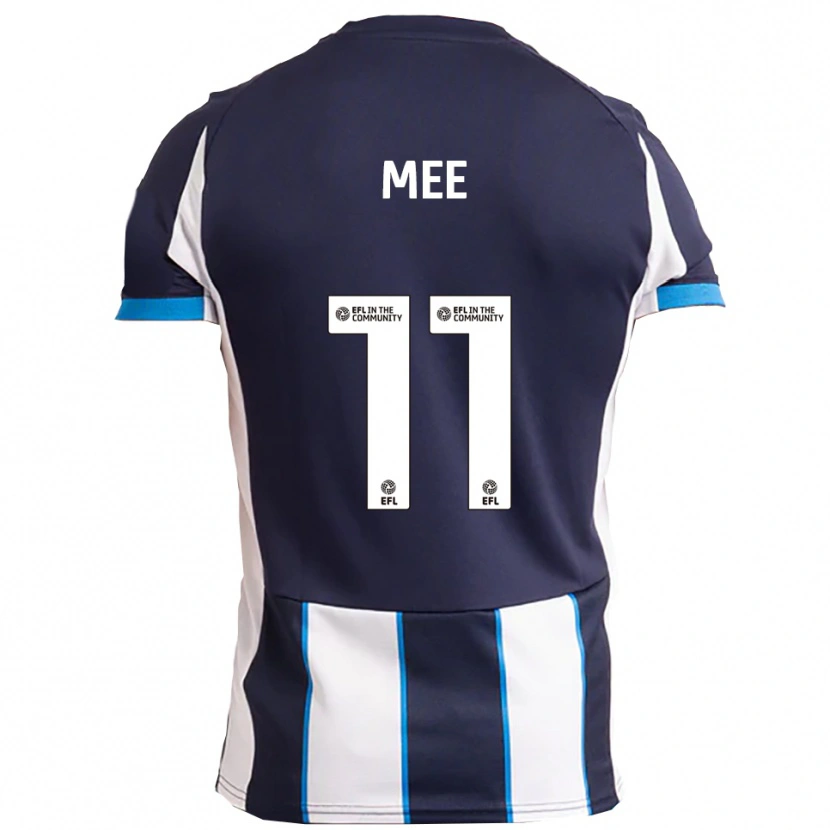 Danxen Kinder Ashton Mee #11 Weiß Marine Auswärtstrikot Trikot 2025/26 T-Shirt Schweiz