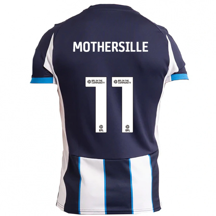 Danxen Kinder Malik Mothersille #11 Weiß Marine Auswärtstrikot Trikot 2025/26 T-Shirt Schweiz