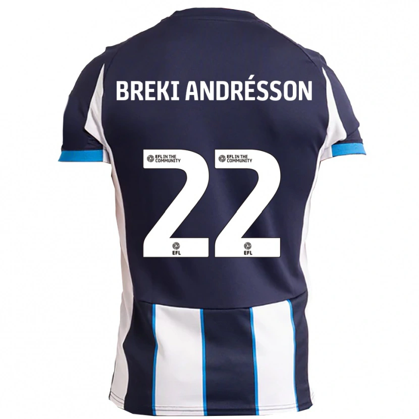 Danxen Kinder Benoný Breki Andrésson #22 Weiß Marine Auswärtstrikot Trikot 2025/26 T-Shirt Schweiz