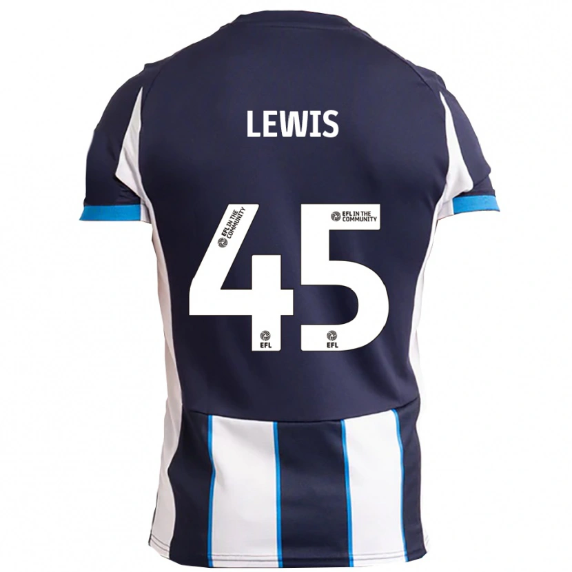 Danxen Kinder Jake Lewis #45 Weiß Marine Auswärtstrikot Trikot 2025/26 T-Shirt Schweiz