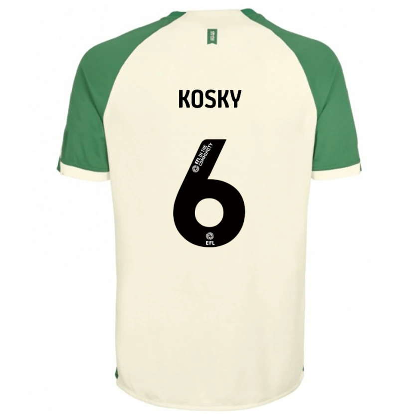 Danxen Kinder Rachel Kosky #6 Cremeweiß Grün Auswärtstrikot Trikot 2025/26 T-Shirt Schweiz