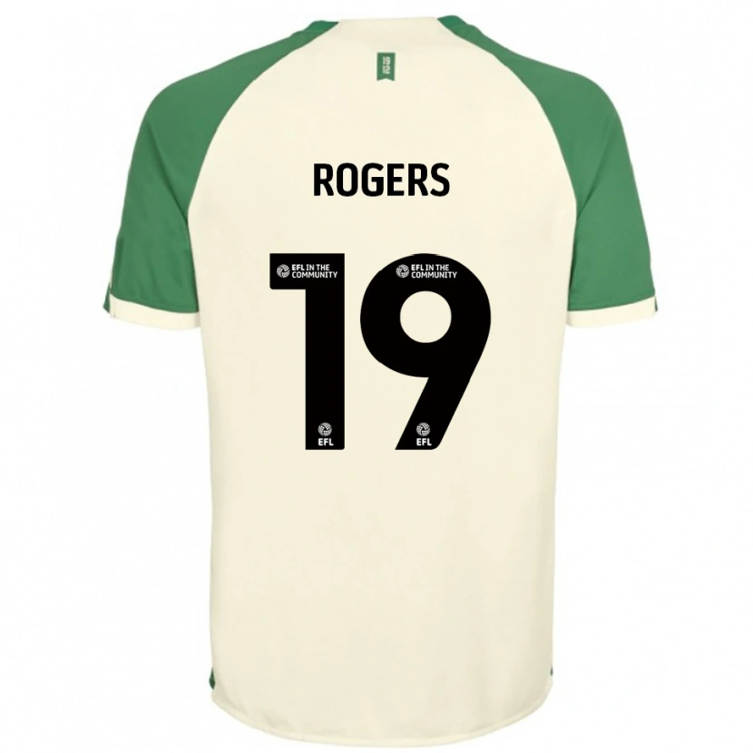 Danxen Kinder Beatrice Rogers #19 Cremeweiß Grün Auswärtstrikot Trikot 2025/26 T-Shirt Schweiz
