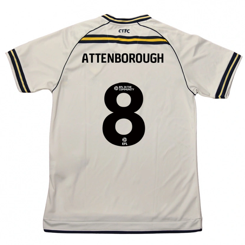 Danxen Kinder Megan Attenborough #8 Weiß Marine Auswärtstrikot Trikot 2025/26 T-Shirt Schweiz