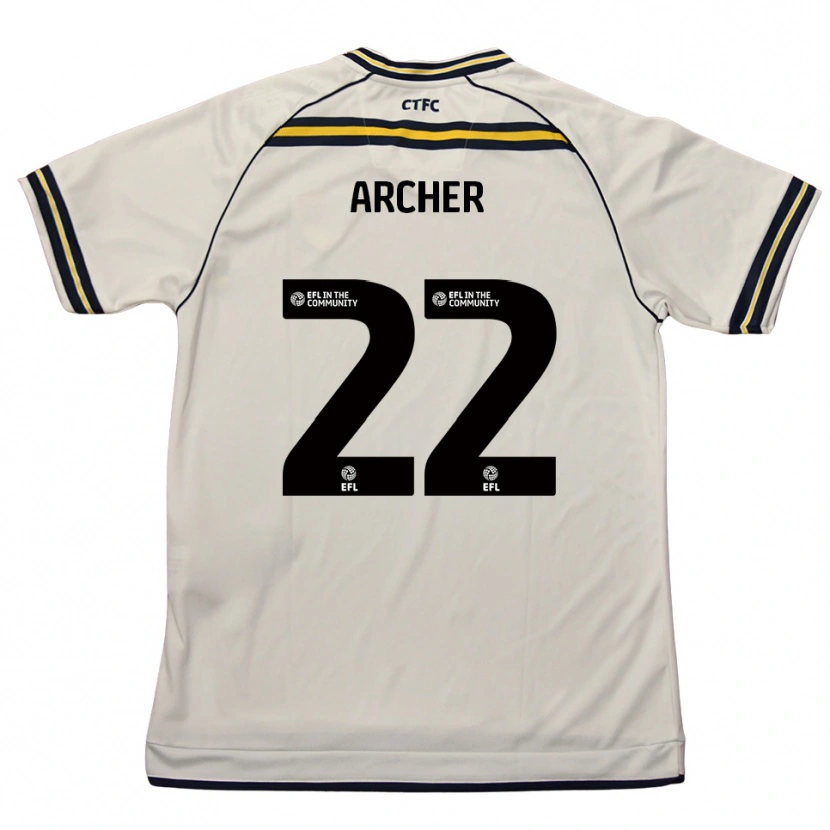 Danxen Kinder Ethon Archer #22 Weiß Marine Auswärtstrikot Trikot 2025/26 T-Shirt Schweiz