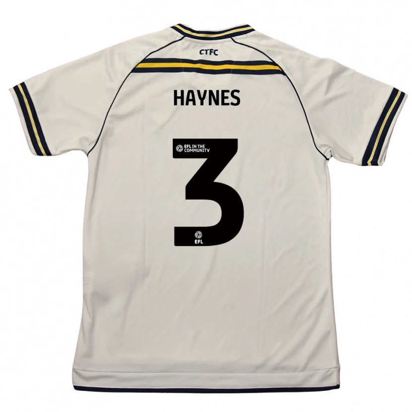 Danxen Kinder Ryan Haynes #3 Weiß Marine Auswärtstrikot Trikot 2025/26 T-Shirt Schweiz