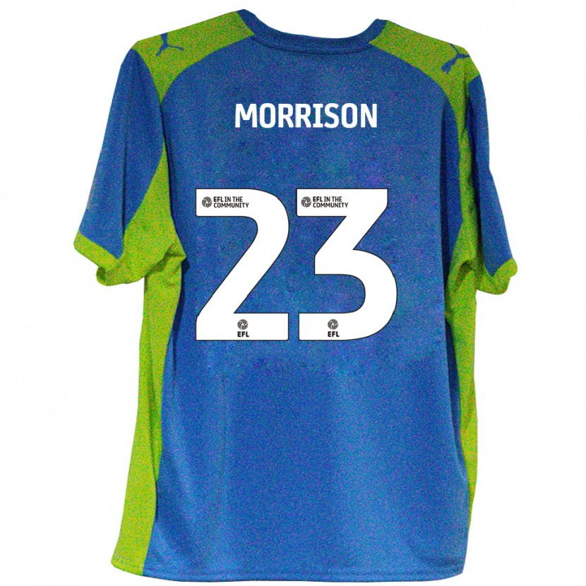 Danxen Kinder George Morrison #23 Himmelblau Gelb Auswärtstrikot Trikot 2025/26 T-Shirt Schweiz