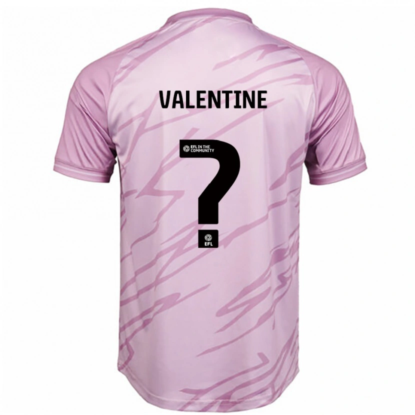 Danxen Kinder Jayden Valentine #0 Pink Schwarz Auswärtstrikot Trikot 2025/26 T-Shirt Schweiz