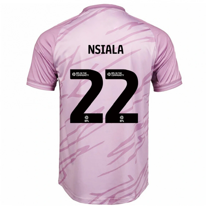 Danxen Kinder Toto Nsiala #22 Pink Schwarz Auswärtstrikot Trikot 2025/26 T-Shirt Schweiz