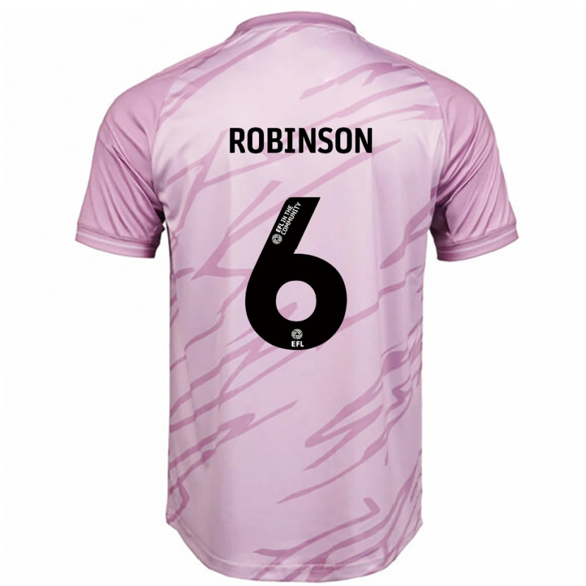 Danxen Kinder Alicia Robinson #6 Pink Schwarz Auswärtstrikot Trikot 2025/26 T-Shirt Schweiz