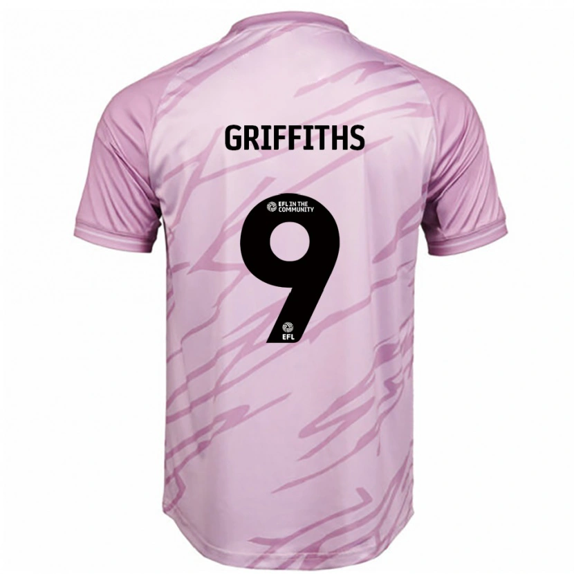 Danxen Kinder Zoe Griffiths #9 Pink Schwarz Auswärtstrikot Trikot 2025/26 T-Shirt Schweiz