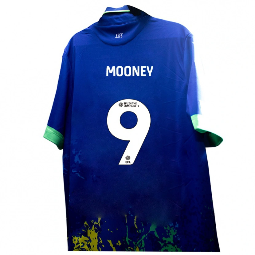 Danxen Kinder Kelsey Mooney #9 Blau Gelb Auswärtstrikot Trikot 2025/26 T-Shirt Schweiz