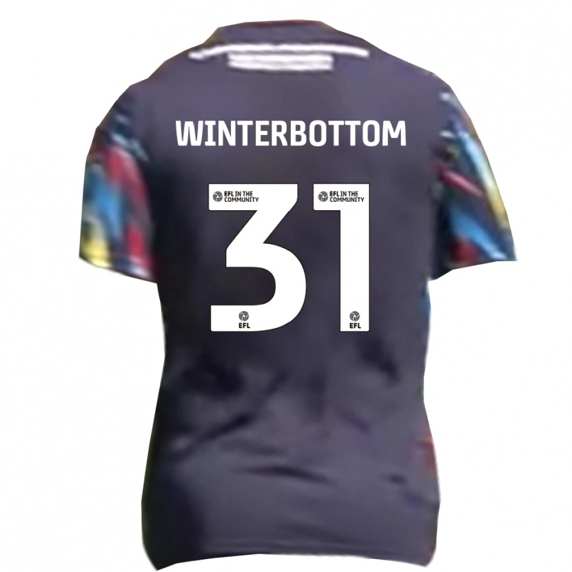 Danxen Kinder Ben Winterbottom #31 Marine Gelb Rot Auswärtstrikot Trikot 2025/26 T-Shirt Schweiz
