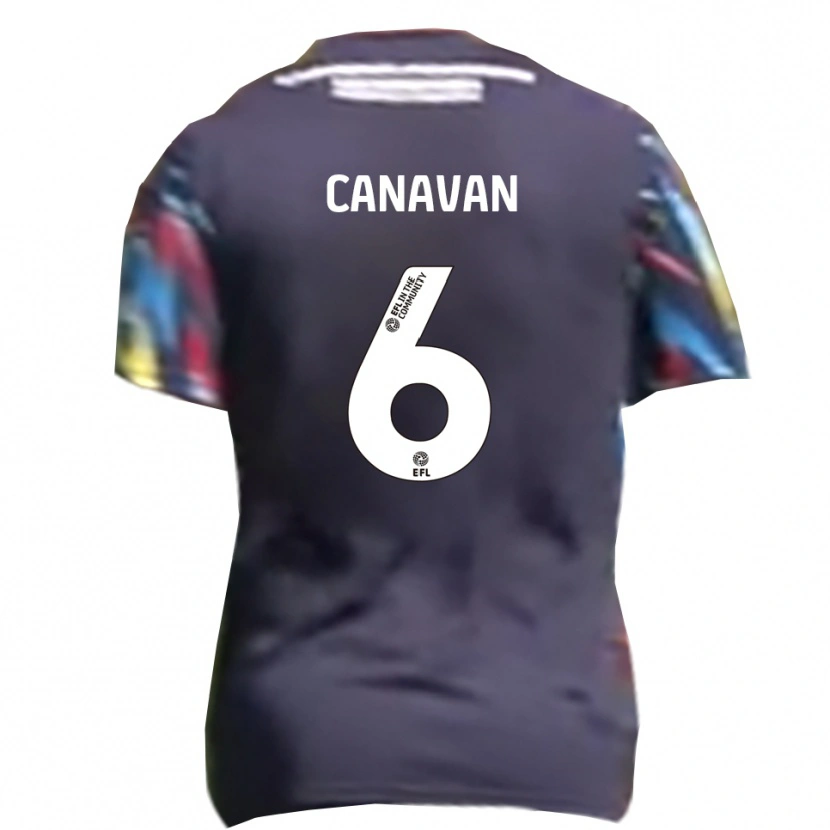 Danxen Kinder Niall Canavan #6 Marine Gelb Rot Auswärtstrikot Trikot 2025/26 T-Shirt Schweiz