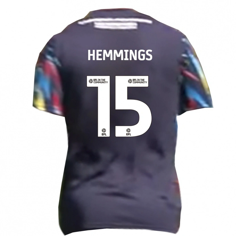 Danxen Kinder Kane Hemmings #15 Marine Gelb Rot Auswärtstrikot Trikot 2025/26 T-Shirt Schweiz