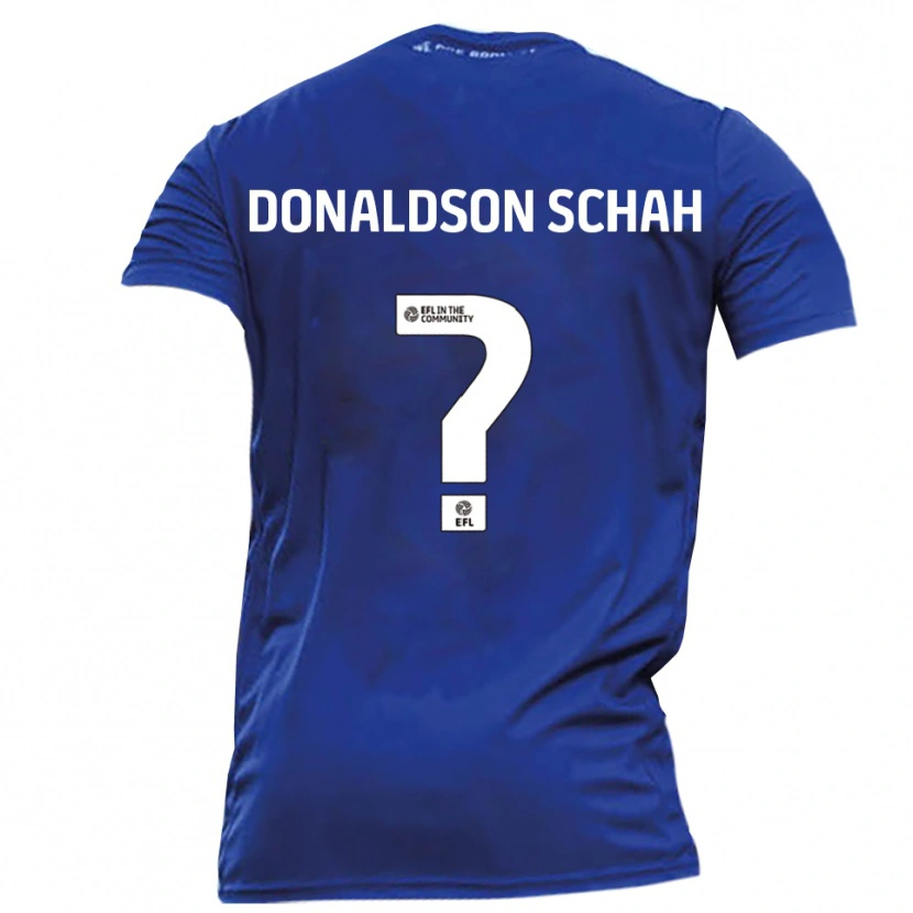 Danxen Kinder Anwen Donaldson Schah #0 Blau Weiß Auswärtstrikot Trikot 2025/26 T-Shirt Schweiz