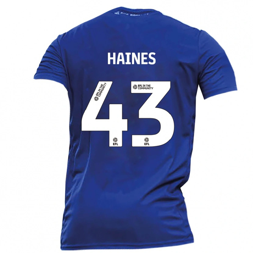 Danxen Kinder Harry Haines #43 Blau Weiß Auswärtstrikot Trikot 2025/26 T-Shirt Schweiz