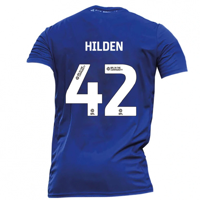 Danxen Kinder Alfie Hilden #42 Blau Weiß Auswärtstrikot Trikot 2025/26 T-Shirt Schweiz