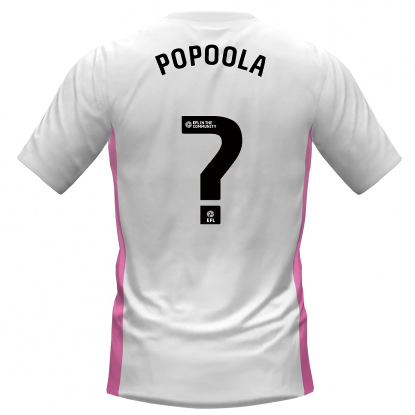 Danxen Kinder Enoch Popoola #0 Weiß Rot Auswärtstrikot Trikot 2025/26 T-Shirt Schweiz