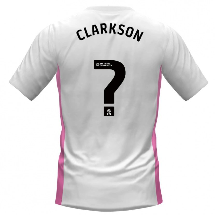 Danxen Kinder Megan Clarkson #0 Weiß Rot Auswärtstrikot Trikot 2025/26 T-Shirt Schweiz