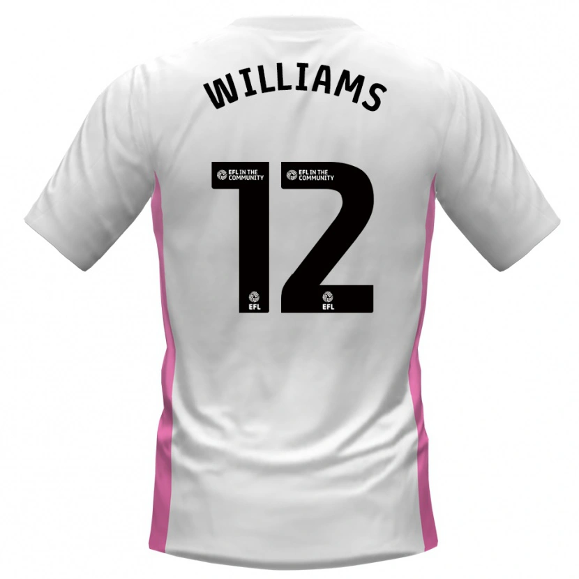 Danxen Kinder Tyrone Williams #12 Weiß Rot Auswärtstrikot Trikot 2025/26 T-Shirt Schweiz
