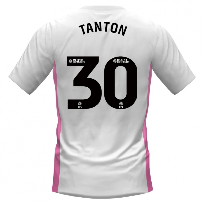 Danxen Kinder Devan Tanton #30 Weiß Rot Auswärtstrikot Trikot 2025/26 T-Shirt Schweiz