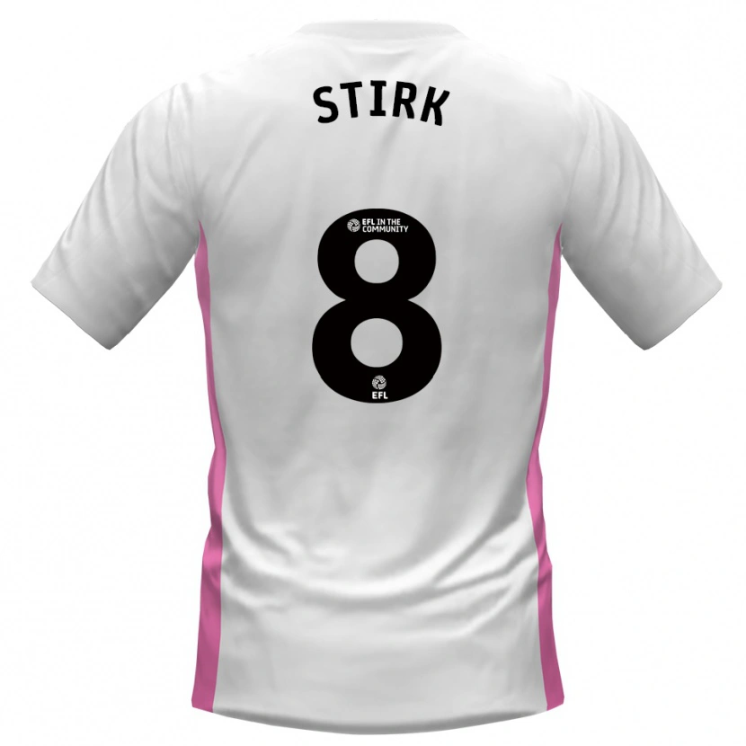 Danxen Kinder Ryan Stirk #8 Weiß Rot Auswärtstrikot Trikot 2025/26 T-Shirt Schweiz