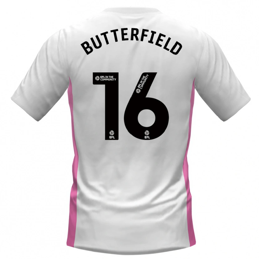 Danxen Kinder Luke Butterfield #16 Weiß Rot Auswärtstrikot Trikot 2025/26 T-Shirt Schweiz