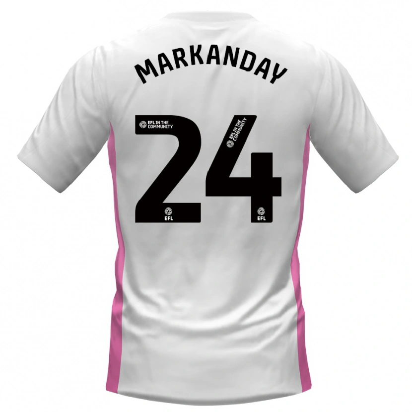 Danxen Kinder Dilan Markanday #24 Weiß Rot Auswärtstrikot Trikot 2025/26 T-Shirt Schweiz