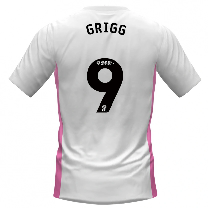 Danxen Kinder Will Grigg #9 Weiß Rot Auswärtstrikot Trikot 2025/26 T-Shirt Schweiz